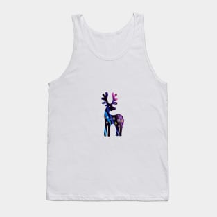 Colorful Christmas reindeer Tank Top